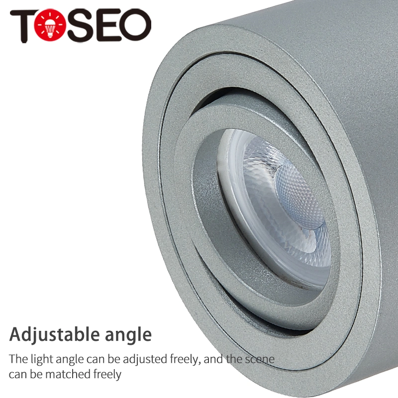 Adjustable Cylindrical 8.8W COB Entire Lamp Power Surface Mounted LED Downlight