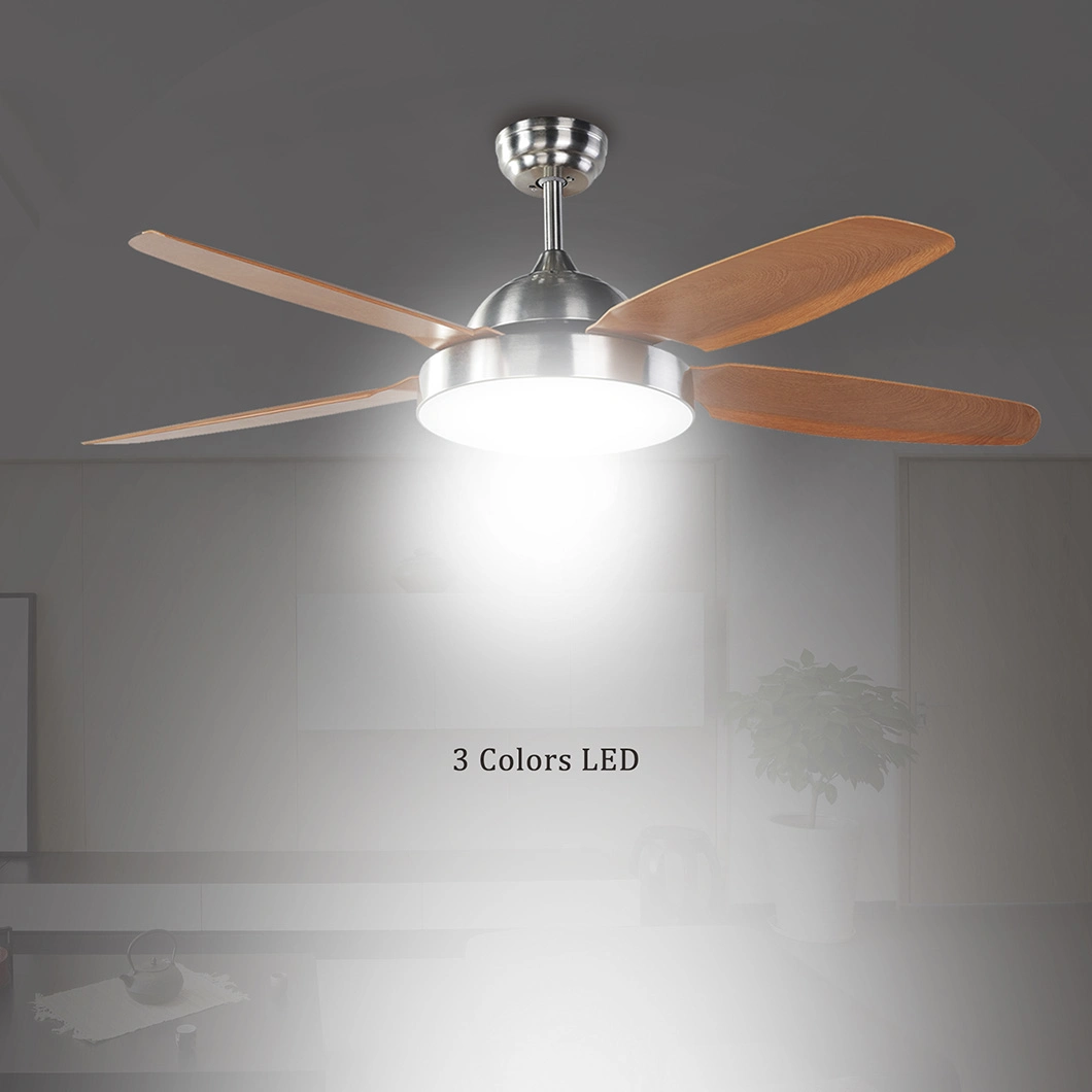Home Appliance 52 Inch DC Motor Ceiling Fan Decorative Exhaust Fan with LED Light