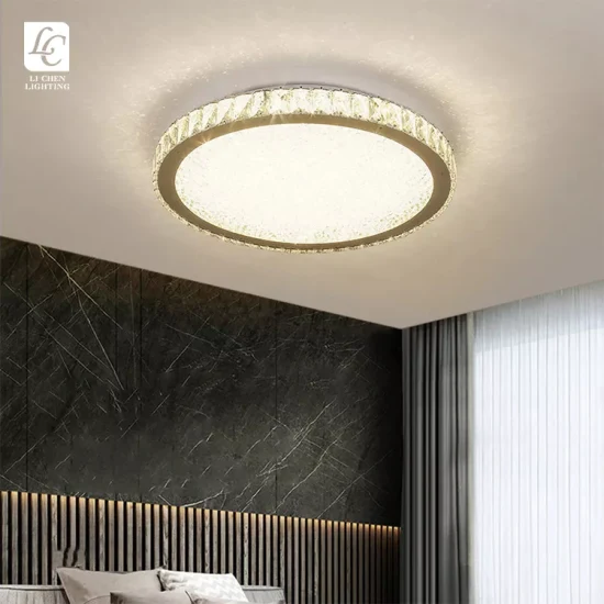 Modern Design Home Living Room Restaurant Decoration Stainless Steel Crystal Ceiling Light