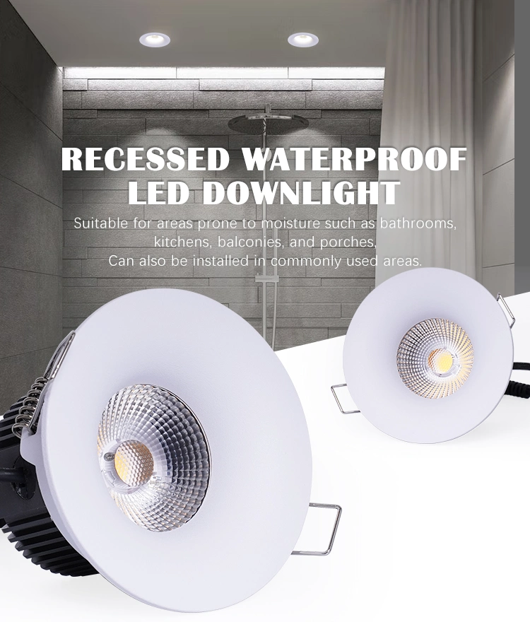 Diecast Aluminum Ceiling Spotlight Round 11W Beam Angle Recessed LED Downlight