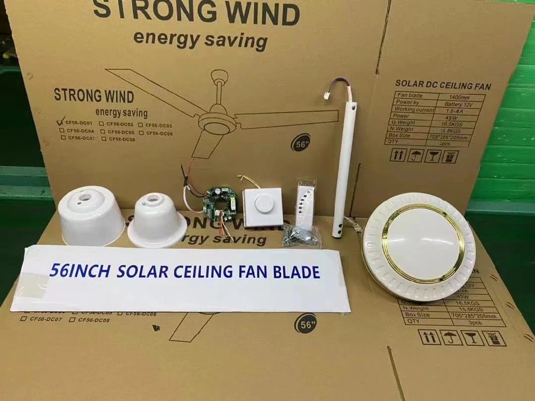 Zhongshan Modern Decorative Remote Control Vintage Ceiling Fan Solar Powered Horse Stall Fan