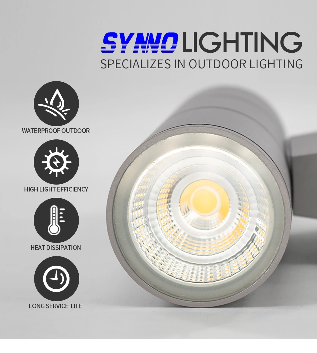 Aluminum IP65 LED Porch Spot Lighting up and Down Lights Bracket Spotlight Light Outdoor Wall Lamps LED Wall Sconce Light