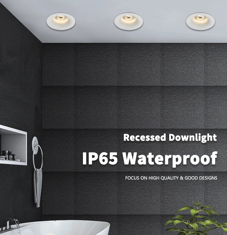 Recessed Anti Glare Waterproof Bathroom LED GU10 IP65 Down Lights