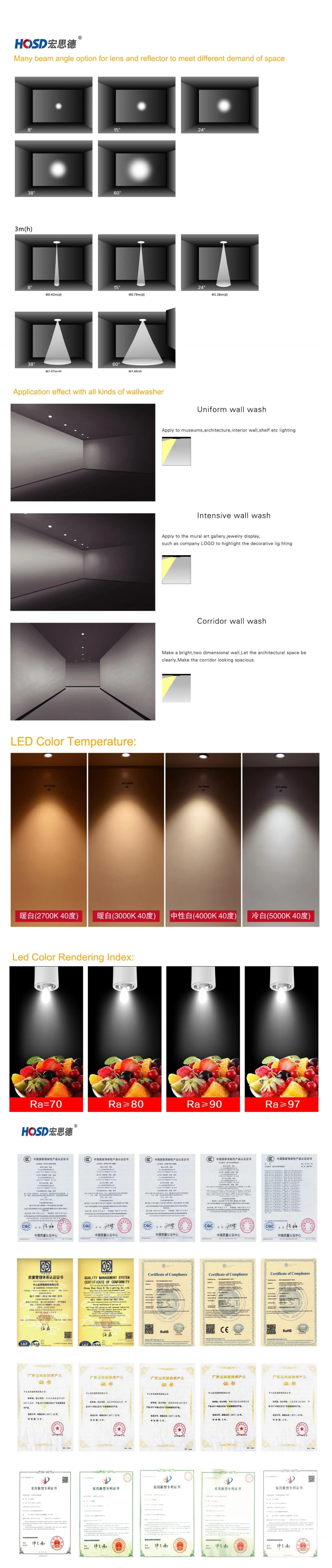 High Quality Factory Price Ra&gt;95 30W LED COB Track Spot Light for Commercial Chain Store Shop Projects and Wholesaller