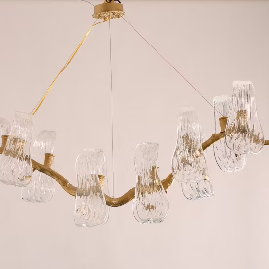 Modern Style Classic Creative Living Room Indoor Six Lights Glass Chandelier (KL8230/6)