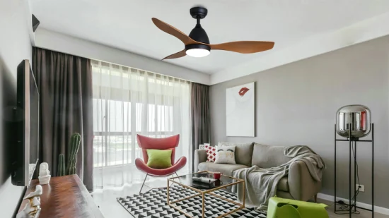 Home Appliances Modern Loft Style Ceiling Fan Decorative Electric Household Domestic LED Ceiling Fans with Light